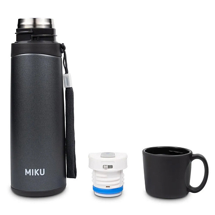 Термос для напитков Miku TH-CLSC-520 520 мл черный