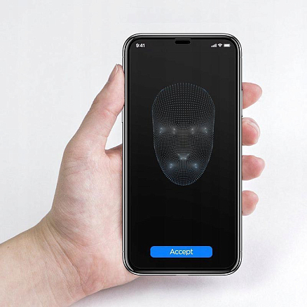 Защитное стекло для iPhone XS Max, 11 Pro Max на весь экран противоударное Spigen Glass FC черное