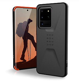 Чехол для Samsung Galaxy S20 Ultra гибридный для экстремальной защиты Urban Armor Gear UAG Civilian черный