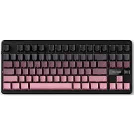 Беспроводная игровая клавиатура McHose G87 Mechanical Keyboard, черный/розовый