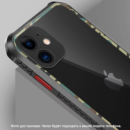 Чехол для Xiaomi Redmi Note 9 гибридный Rzants Chafer черный