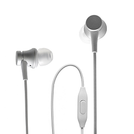 Наушники Xiaomi Mi Piston Fresh Bloom вакуумные c микрофоном серебристые