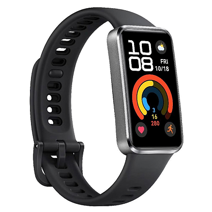 Фитнес браслет Huawei Band 10 алюминиевый черный матовый