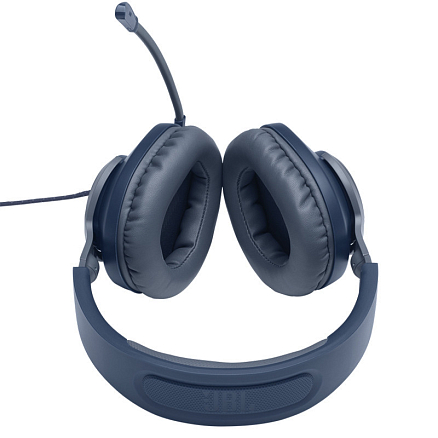 Наушники JBL Quantum 100 полноразмерные с микрофоном игровые синие
