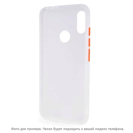 Чехол для Huawei P40 Lite E, Y7p, Honor 9C силиконовый CASE Acrylic белый
