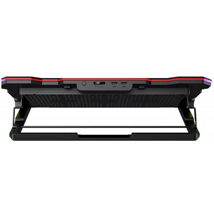 Подставка для ноутбука до 17 дюймов охлаждающая с RGB подсветкой Havit F2071 черная