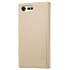Чехол для Sony Xperia X Compact пластиковый тонкий Nillkin Super Frosted золотистый