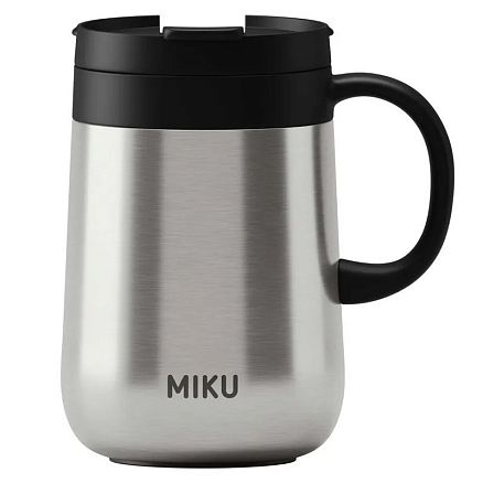 Термокружка с ручкой Miku TH-MGH-500 500 мл серебристая