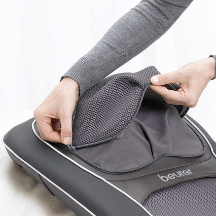 Массажная накидка (массажер) на кресло для спины и шеи Шиацу с подогревом Beurer MG 295 черная