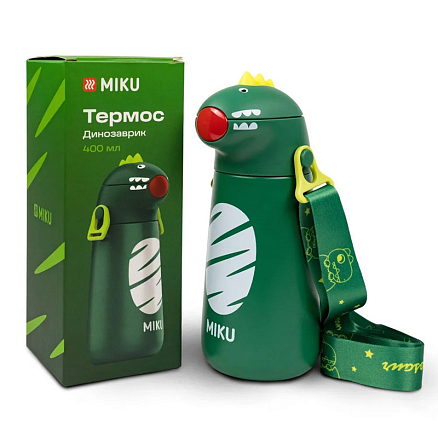 Термос Miku TH-KD-400 400 мл Динозаврик зеленый