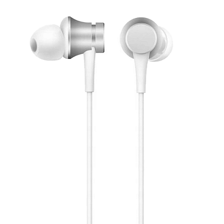 Наушники Xiaomi Mi In-Ear Basic вакуумные c микрофоном серебристые
