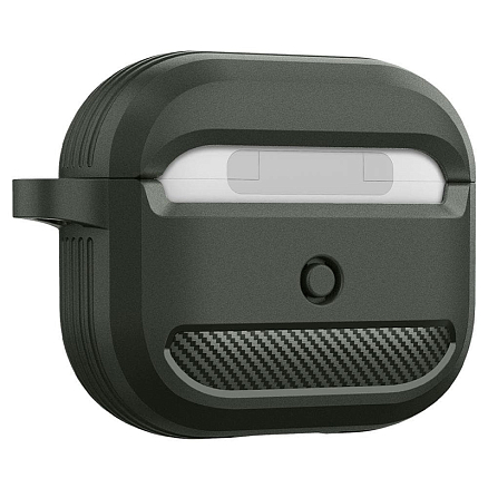 Чехол для наушников AirPods 3 гелевый Spigen Rugged Armor хаки