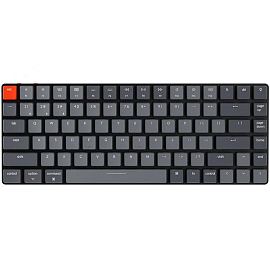 Клавиатура Keychron K3 V2 E1 RU с RGB-подсветкой (Keychron Low Profile Optical Red) механическая серая