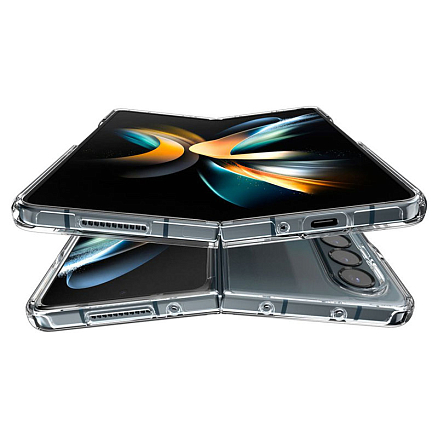 Чехол для Samsung Galaxy Z Fold 4 гибридный для экстремальной защиты Spigen SGP Crystal Hybrid прозрачный