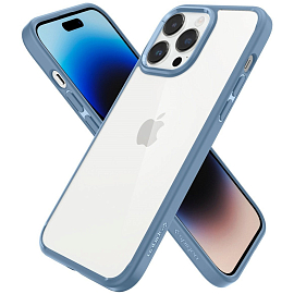 Чехол для iPhone 14 Pro Max гибридный Spigen Ultra Hybrid голубой