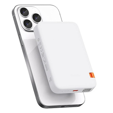 Внешний аккумулятор McDodo MC-5100 с беспроводной зарядкой MagSafe 10000мАч 20Вт белый