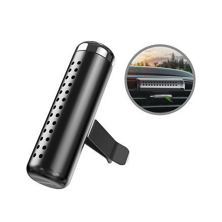 Ароматизатор автомобильный в решетку обдува Baseus Chubby черный