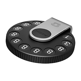 Автовизитка Rock черно-серебристая