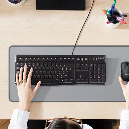 Клавиатура Logitech K120 черная