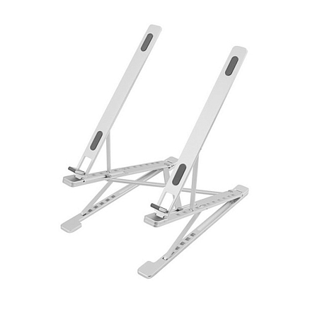 Подставка для ноутбука до 17 дюймов складная Evolution LS112 металлическая серебристая