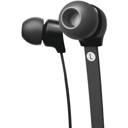Наушники JAYS (Швеция) a-JAYS Five iOS вакуумные с микрофоном и плоским проводом черные