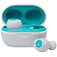 Наушники беспроводные Bluetooth JBL Tune 115 TWS вакуумные с микрофоном бело-бирюзовые