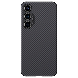 Чехол для Samsung Galaxy S24 кевларовый тонкий Pitaka MagEZ 4 черно-серый