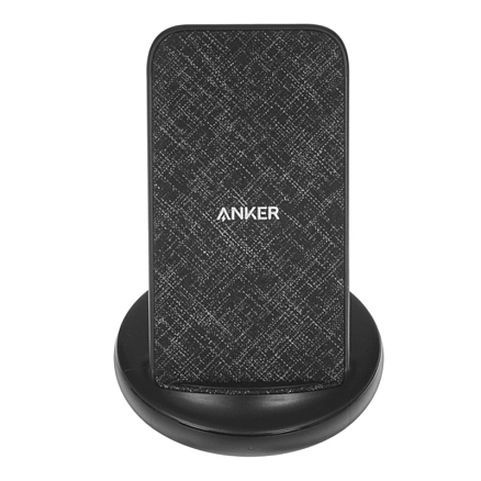 Беспроводная зарядка для телефона 15W 3A Anker PowerWave 2 Stand (быстрая зарядка) черная