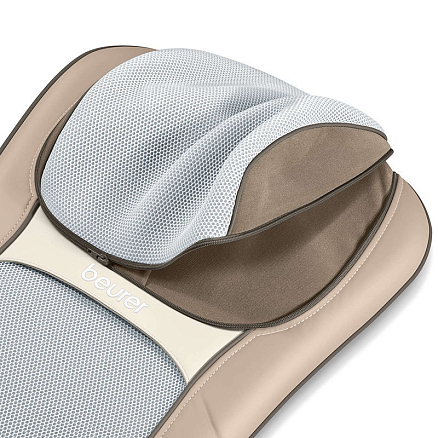 Массажная накидка (массажер) на кресло для спины и шеи Шиацу с подогревом Beurer MG 295 бежевая