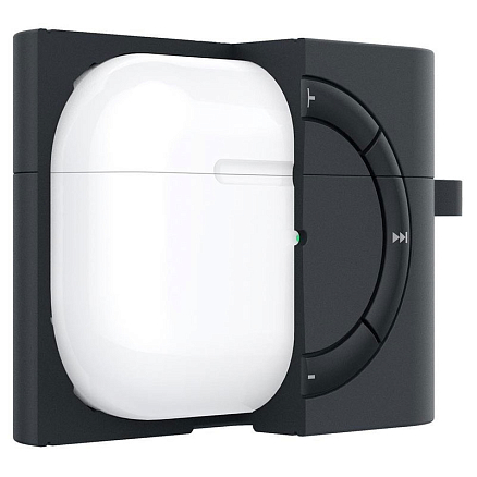 Чехол для AirPods Pro гелевый Spigen SGP Classic Shuffle черный