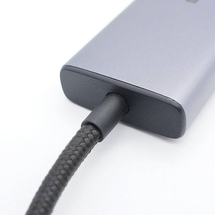 Хаб (разветвитель) Type-C - HDMI 8K, 2 х Type-C, 2 х USB 3.2 Ugreen CM500 серый