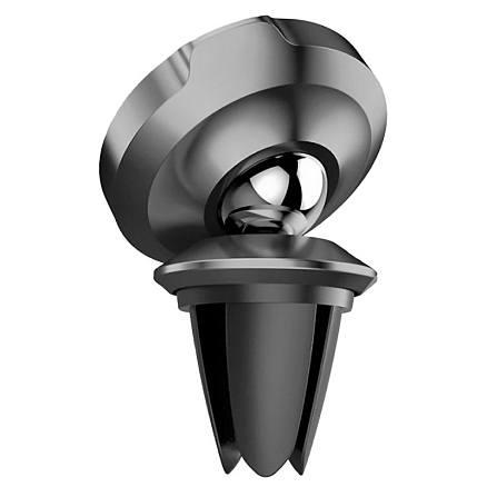 Держатель автомобильный в решетку обдува магнитный Baseus Small Ears SUER-E01 кожаный черный
