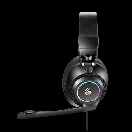 Наушники A4Tech Bloody G580 7.1 полноразмерные с микрофоном игровые черные