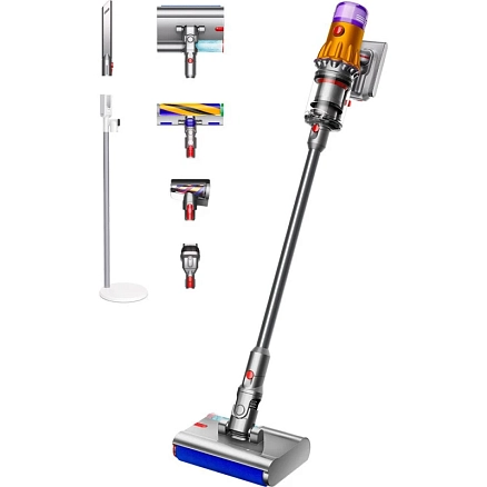 Вертикальный пылесос Dyson V12s Detect Slim Submarine 448871-01 желтый-никель
