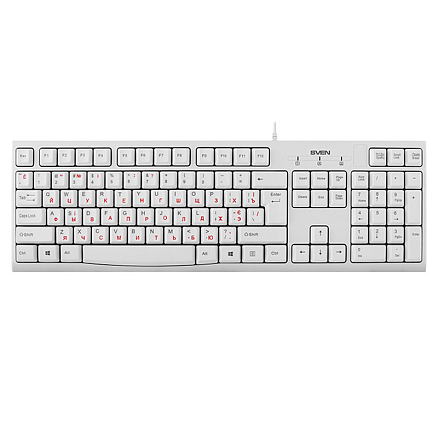 Клавиатура Sven KB-S300 белая