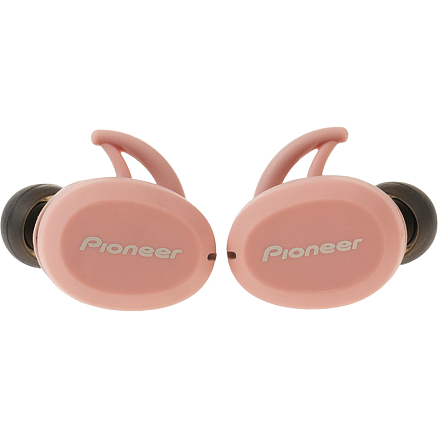 Наушники беспроводные Bluetooth Pioneer SE-E8TW вакуумные с микрофоном черно-розовые