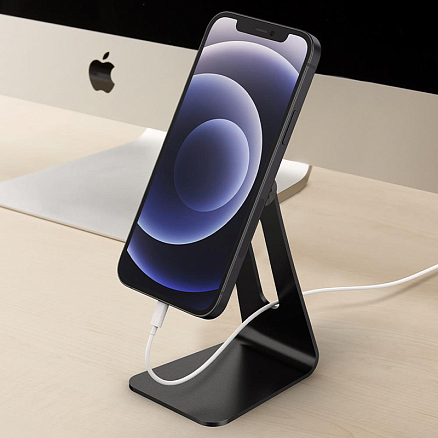 Подставка для iPhone MagSafe Spigen OneTap S310M металлическая черная