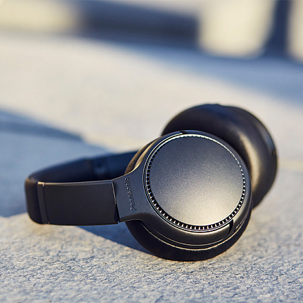 Наушники беспроводные Bluetooth Panasonic RB-M700BGE-K полноразмерные с микрофоном и активным шумоподавлением черные