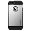 Чехол для iPhone 5, 5S, SE гибридный для экстремальной защиты Spigen SGP Tough Armor серебристый