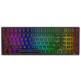 Клавиатура беспроводная Bluetooth Royal Kludge RK98 RK Red механическая с подсветкой игровая черная