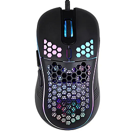 Мышь проводная оптическая TFN Saibot MX-3H с подсветкой 6 кнопок 7200 dpi игровая черная