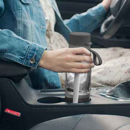 Бутылка для воды спортивная с фильтром Philips GoZero Everyday AWP2731 660 мл серая