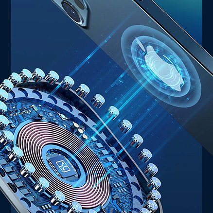 Беспроводная магнитная зарядка MagSafe для iPhone 15W Usams US-CD159 W1 черная