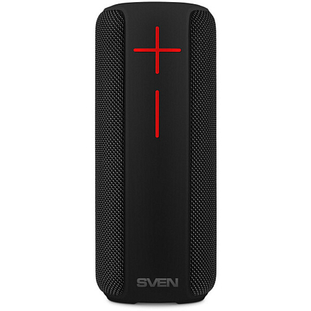 Портативная колонка Sven PS-215 с защитой от воды, подсветкой, FM-радио, USB и поддержкой MicroSD черная