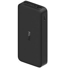 Внешний аккумулятор Xiaomi Redmi PB200LZM 20000мАч (2хUSB, ток 3.6А, быстрая зарядка) черный