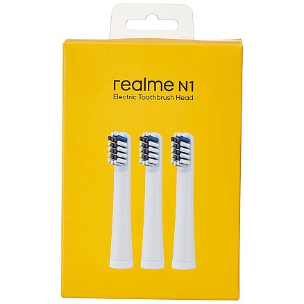 Сменные насадки для электрической зубной щетки Realme N1 белые 3 шт.