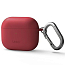 Чехол для наушников AirPods 3 силиконовый с карабином UNIQ Nexo красный