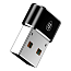 Переходник Type-C - USB (мама - папа) хост OTG Baseus CAAOTG-01 черный