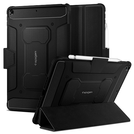 Чехол для iPad 10.2, 10.2 2020 гелевый Spigen SGP Rugged Armor Pro черный