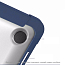 Чехол для Apple MacBook Air 13 (2018-2019) A1932, (2020) А2179, M1 (2020) A2337 гибридный WiWU iShield TPU Frame прозрачно-синий